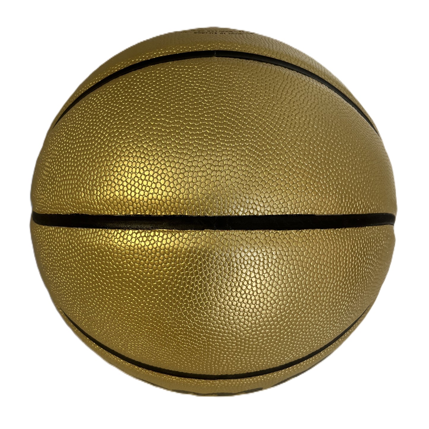 Gold Basketball Blank With Black Lines