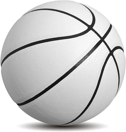 Blank White Basketball Non Branded Promotional Basketball