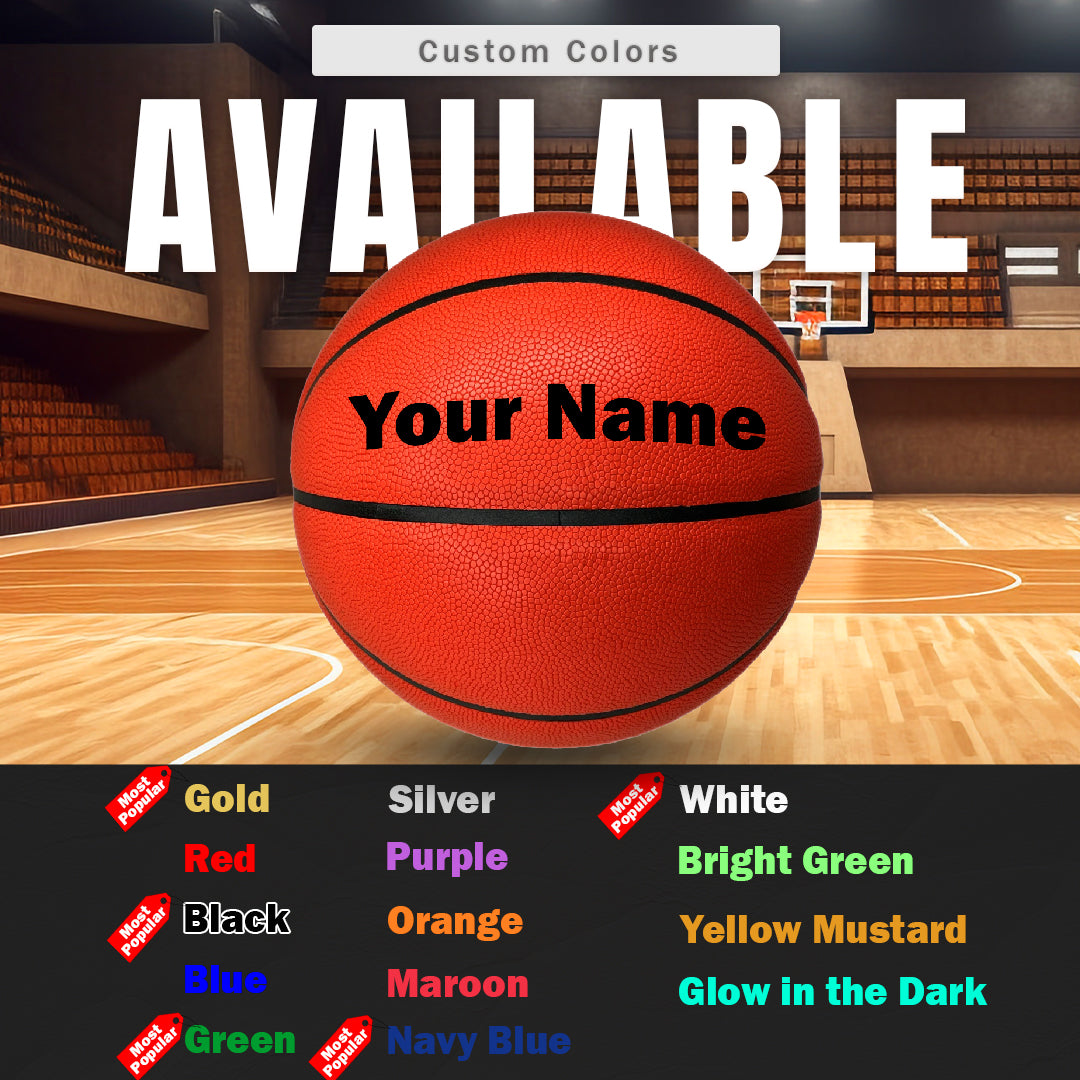 All Red Customized Basketball Available Custom Colors