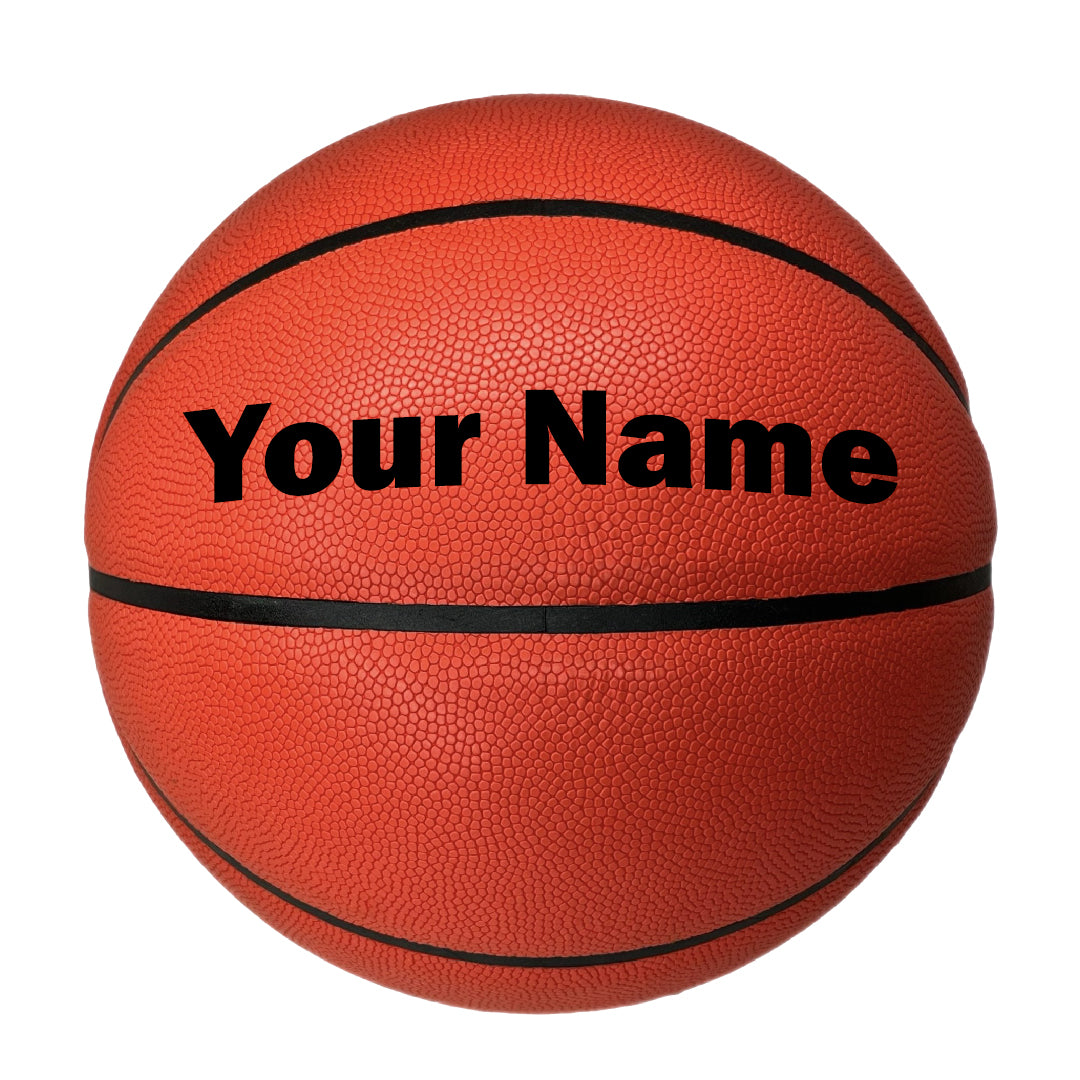 All Red Customized Basketball Your Name