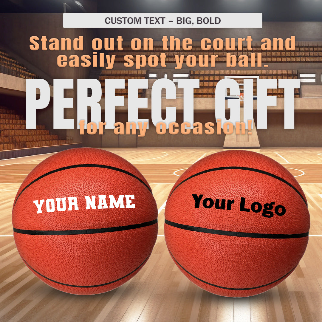 All Red Customized Basketball Perfect Gift
