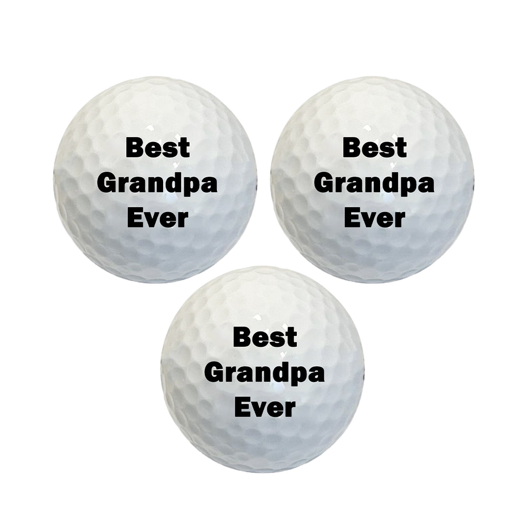 Custom Best Grandpa Ever Golf Balls