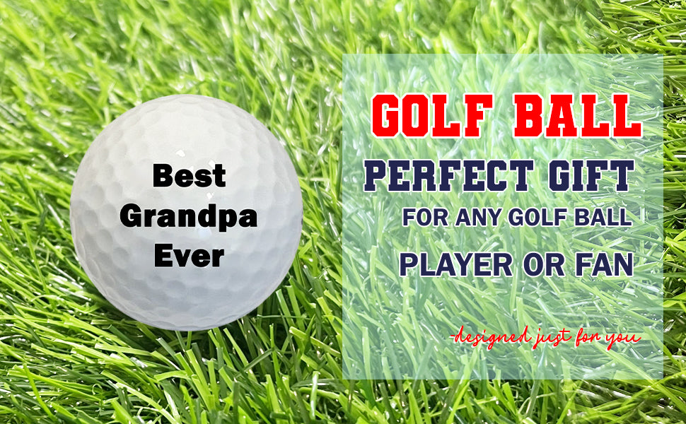 Custom Best Grandpa Ever Golf Balls A