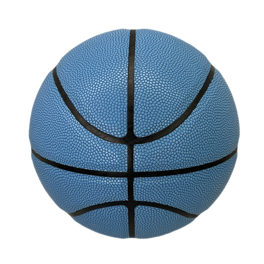 Blank Blue Basketball Promotional without any text or brand logo side view
