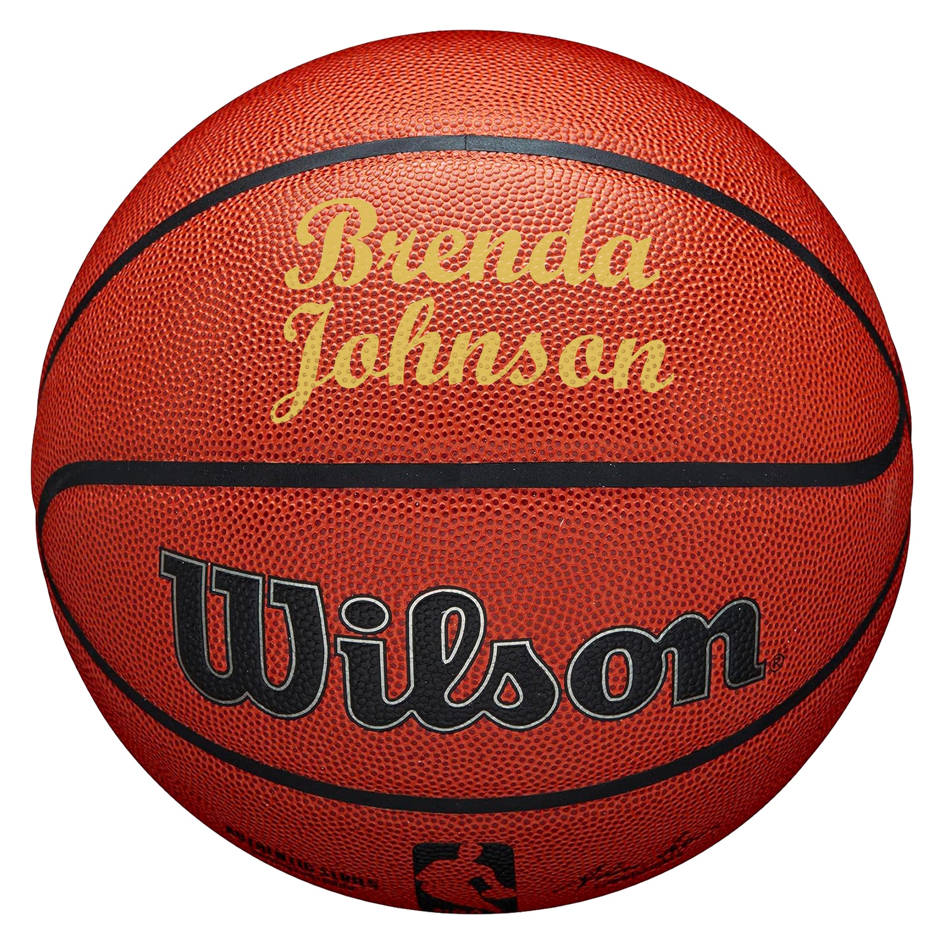 Customized Wilson NBA Basketball Gold