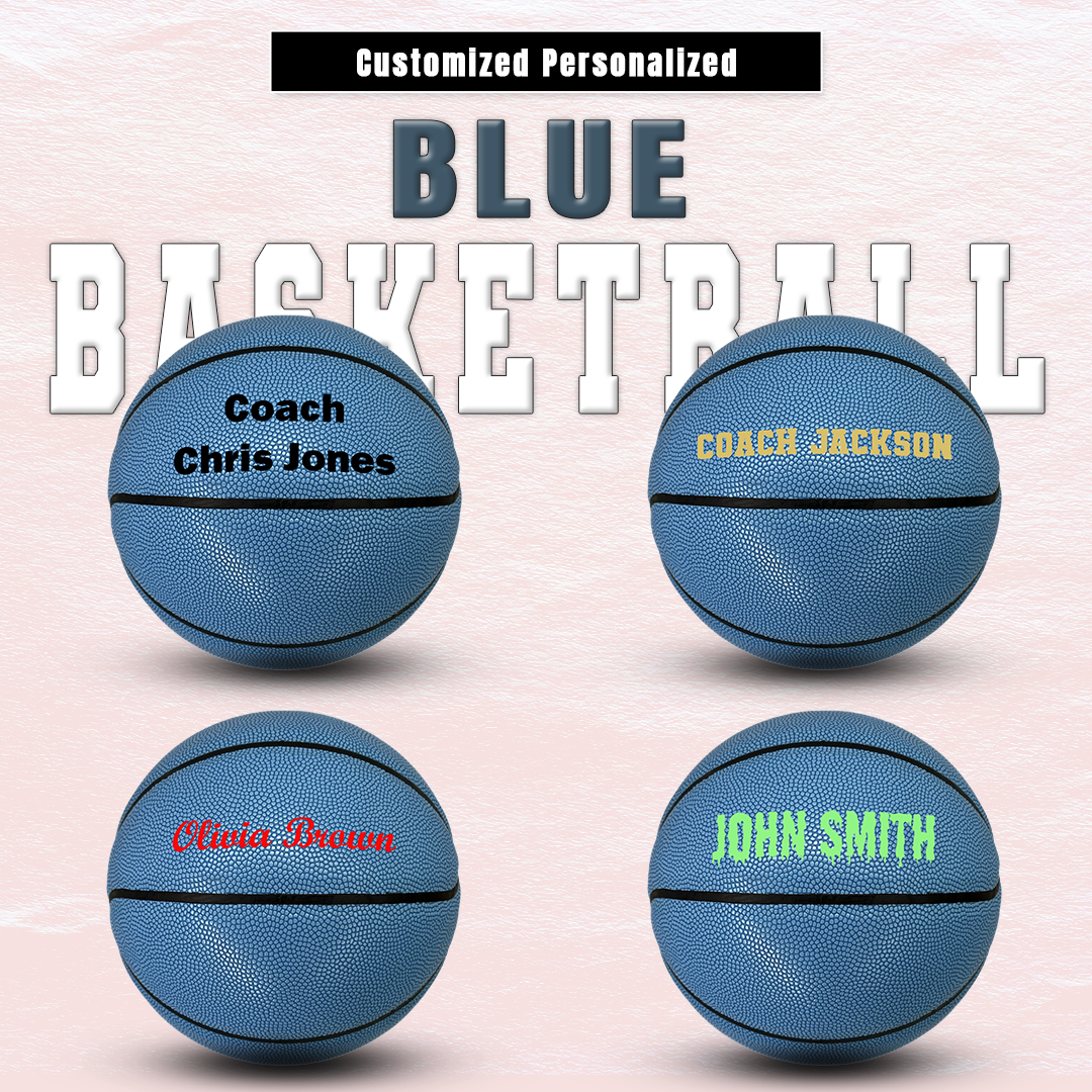 Customized Blue Basketball Personalized Features