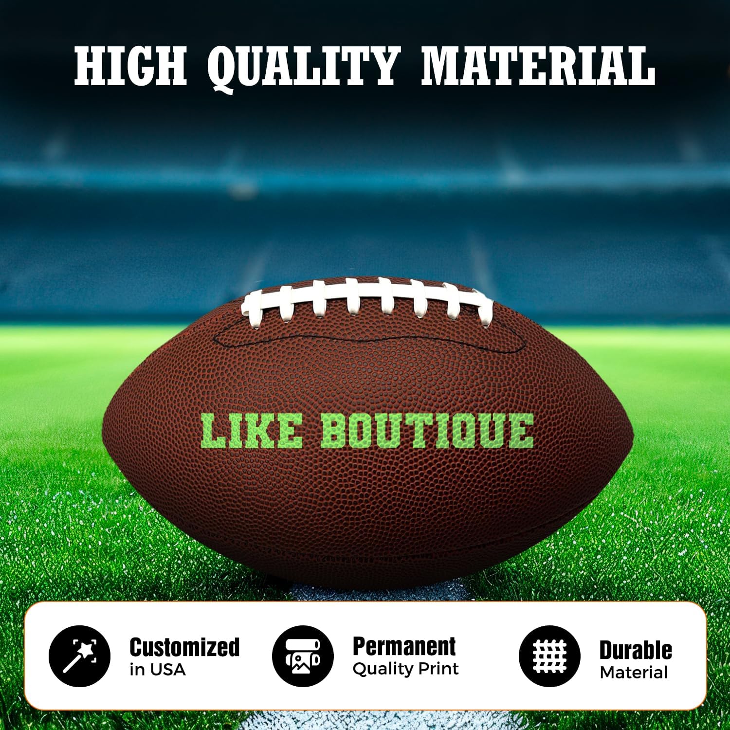 Customized Football, Blank Non-branded Official Size Customized in USA