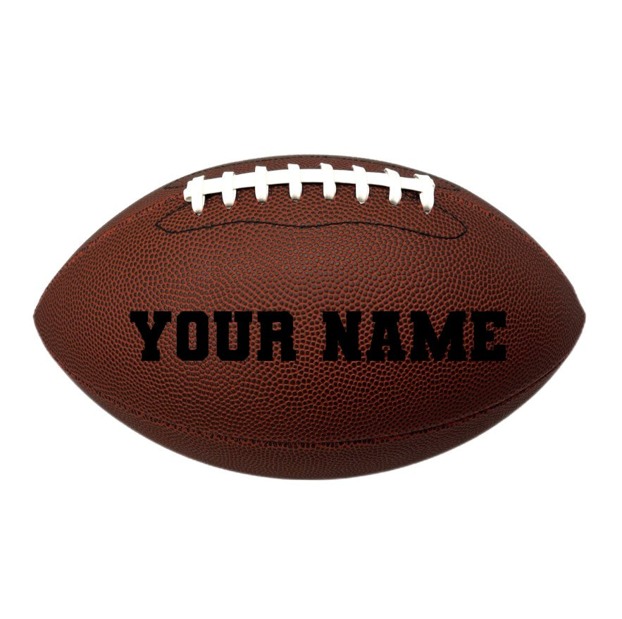 Customized Football Personalized with Your Name Black