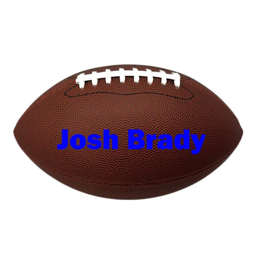 Customized Football Personalized with Your Name Blue