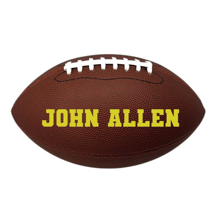 Customized Football Personalized with Your Name Gold