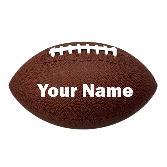 Customized Football Personalized with Your Name White