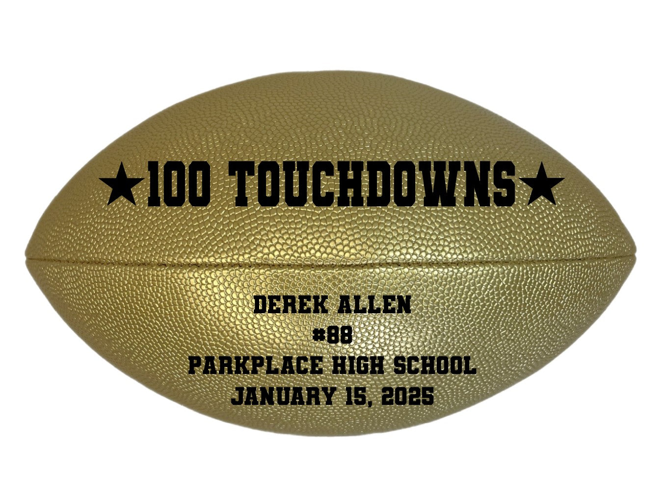 Customized Gold Football Awards Player Gift