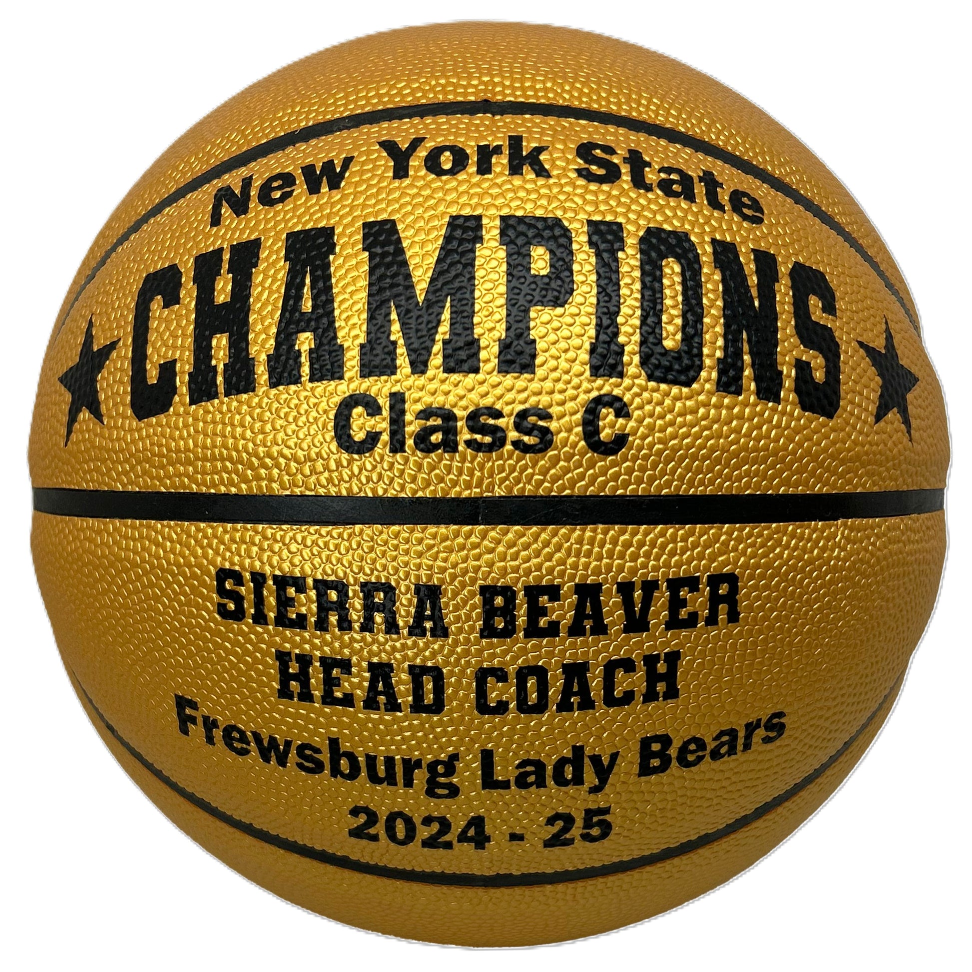 Customized Gold Basketball Awards Gift