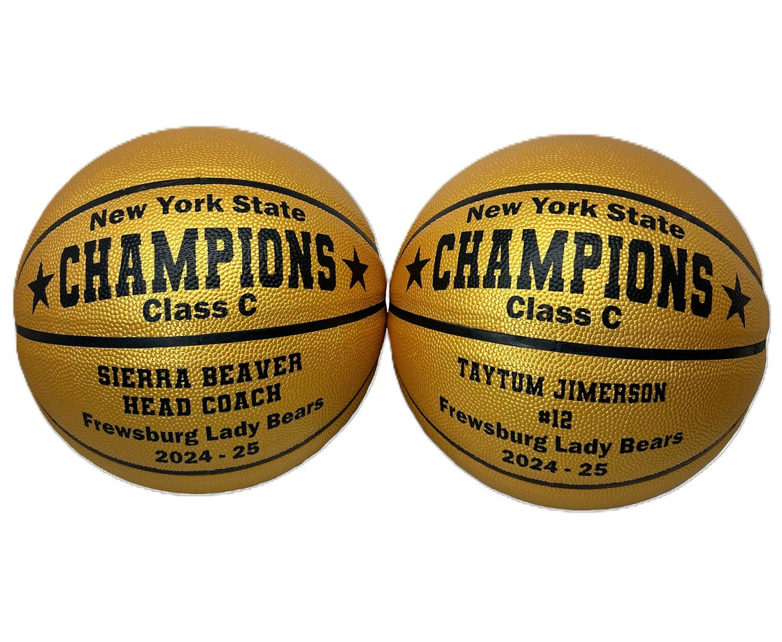 Customized Gold Basketball Awards Gift Players