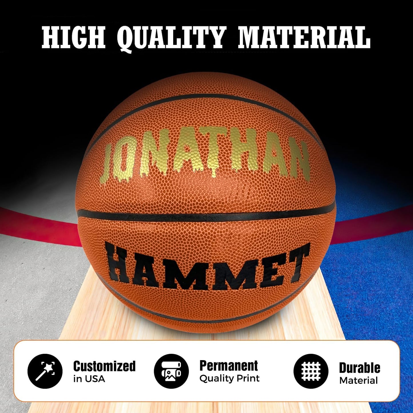 Customized Personalized Indoor Outdoor Basketball Benefits and Features