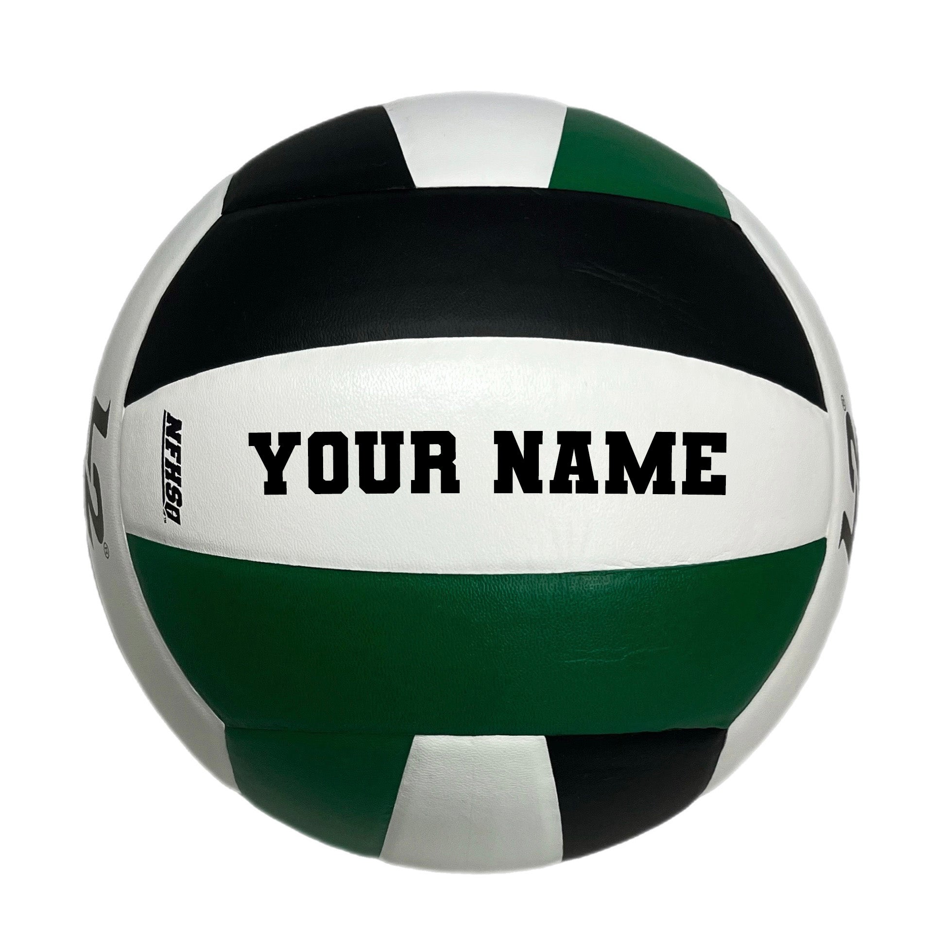 Customized Molten L2 Volleyball with Black Text Varsity Font