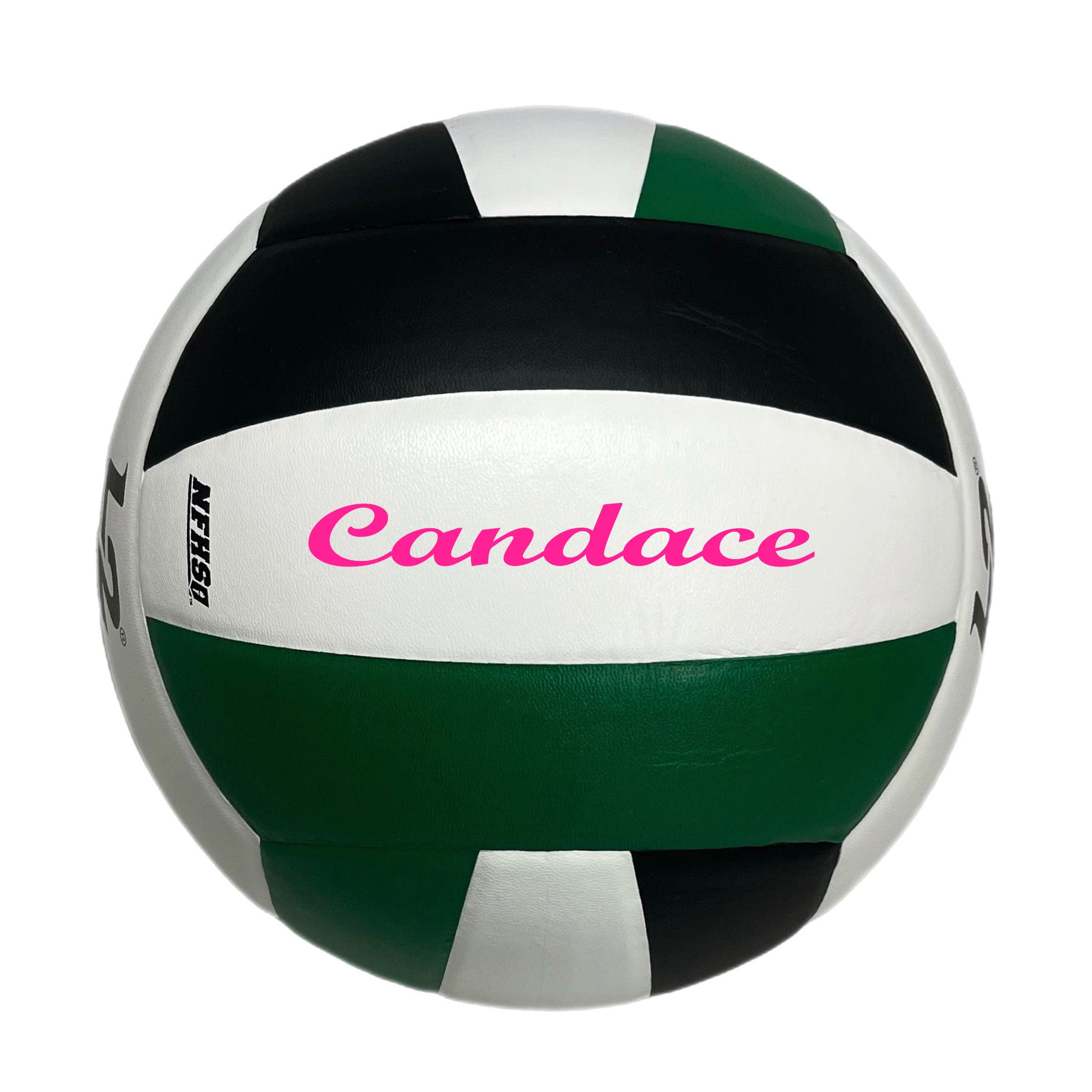 Customized Molten L2 Volleyball with Pink Text Script Font