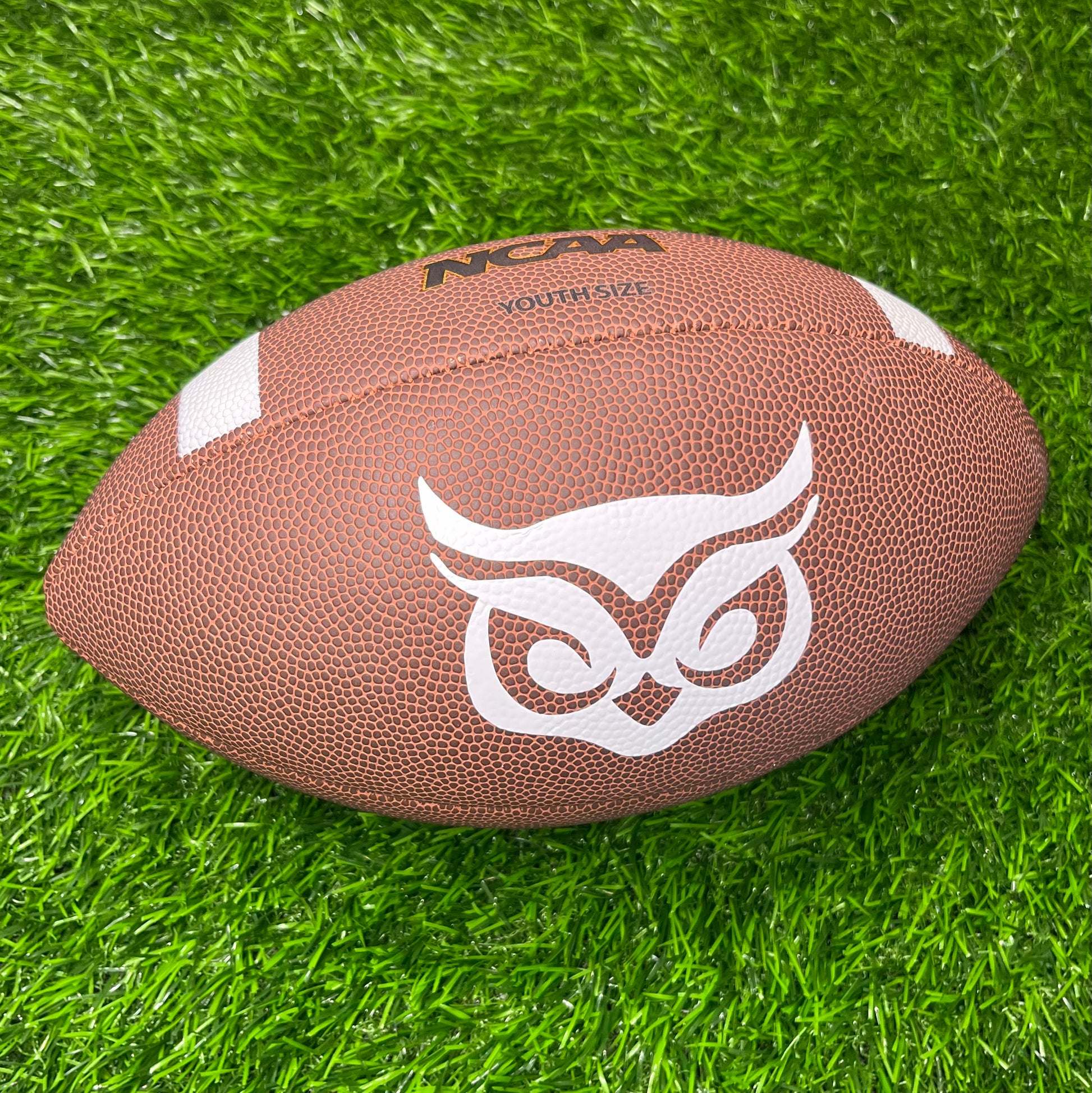 Customized Wilson NCAA Football with Custom White Logo