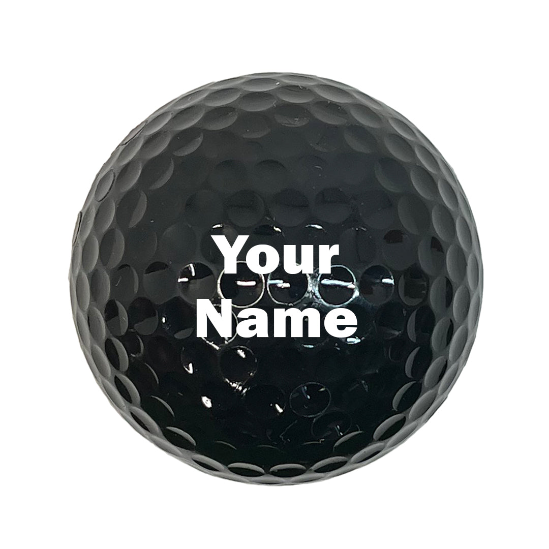 Customized Personalized Black Golf Ball Your name