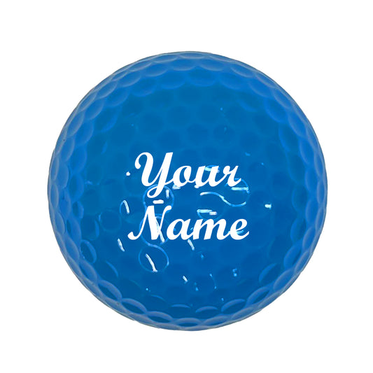 Customized Personalized Blue Golf Ball 1 Pack Your Name