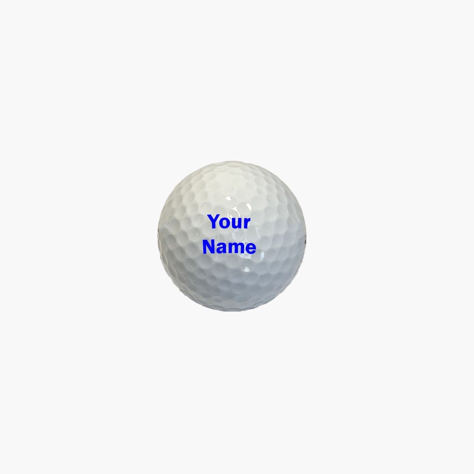 Customized Personalized Golf Ball with Blue Text