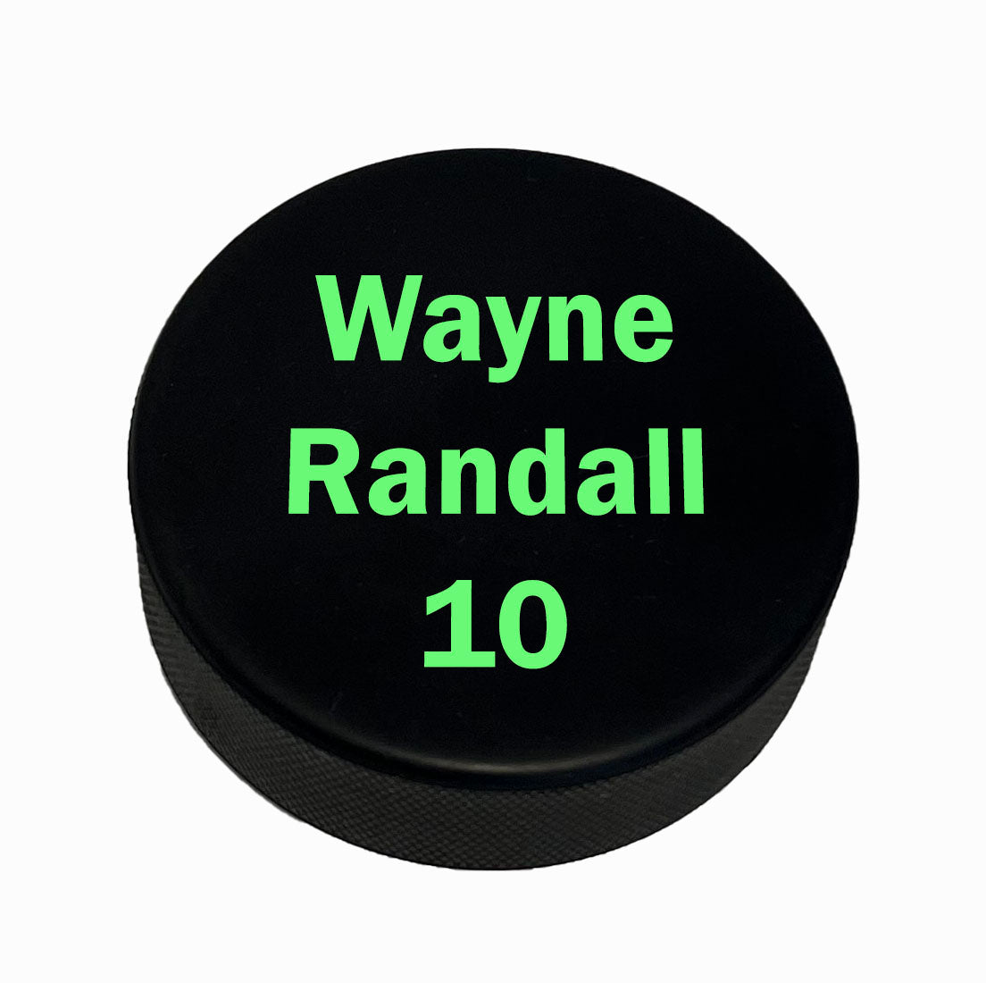 Customized Personalized Hockey Puck Green