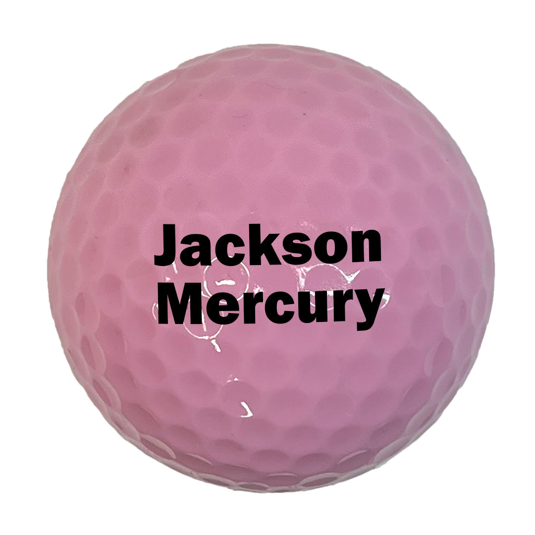 Customized Personalized Pink Golf Balls, 12 Pack