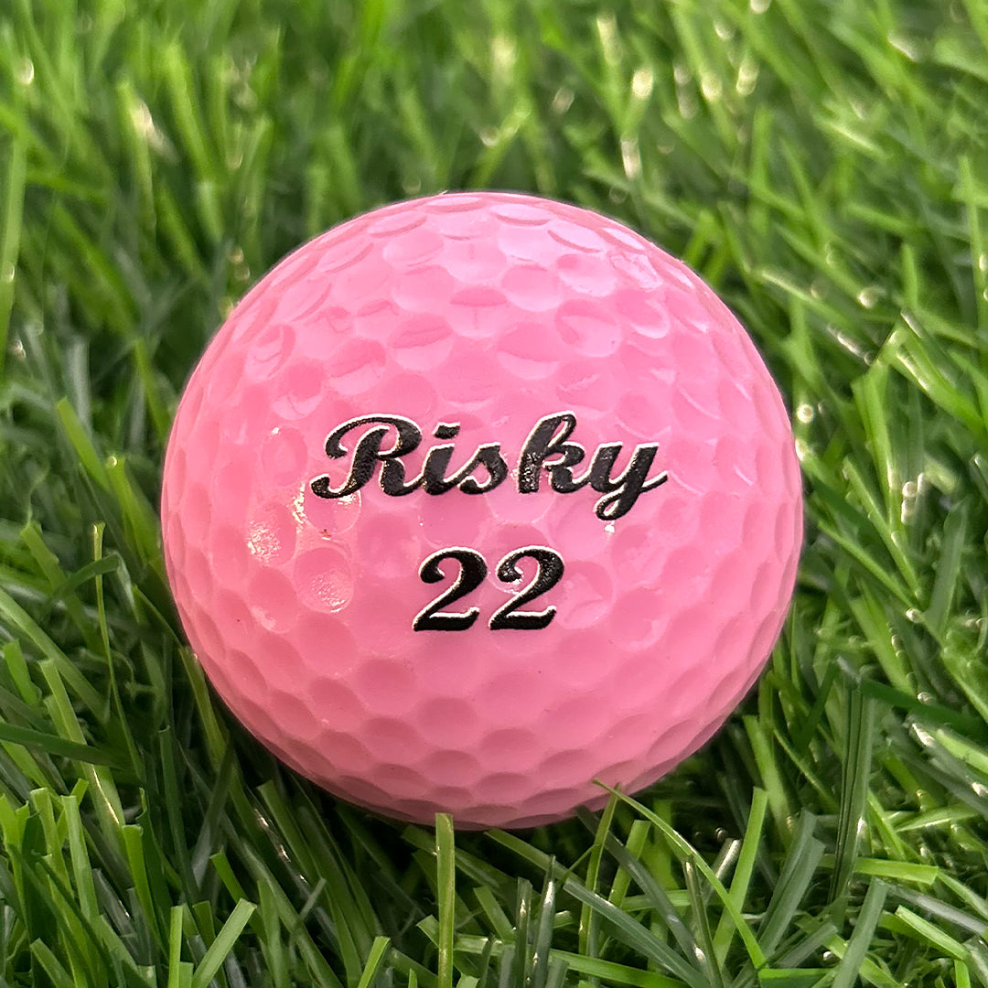 Customized Personalized Pink Golf Balls, 12 Pack