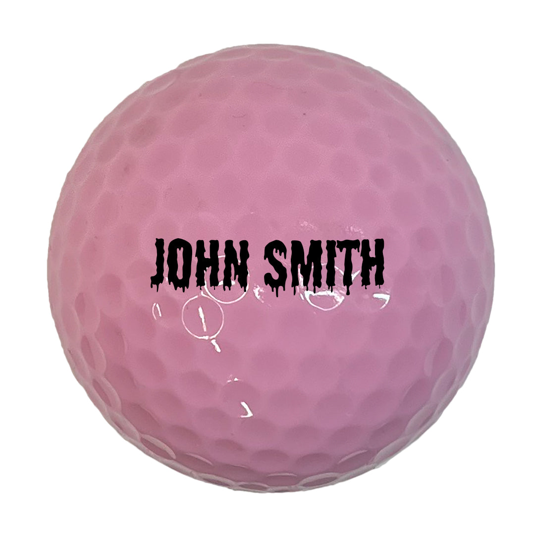 Customized Personalized Pink Golf Balls, 12 Pack