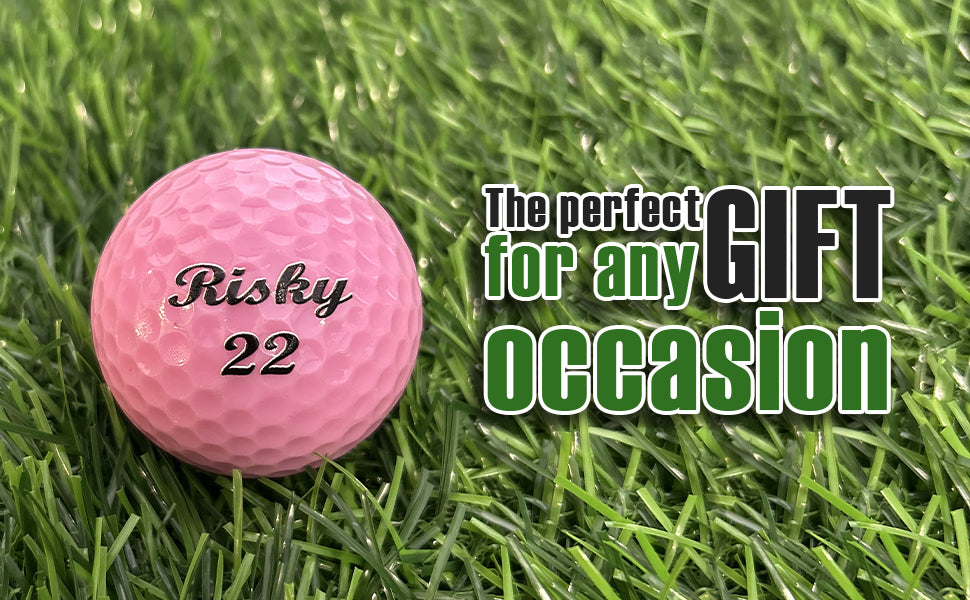 Customized Personalized Pink Golf Balls, 12 Pack