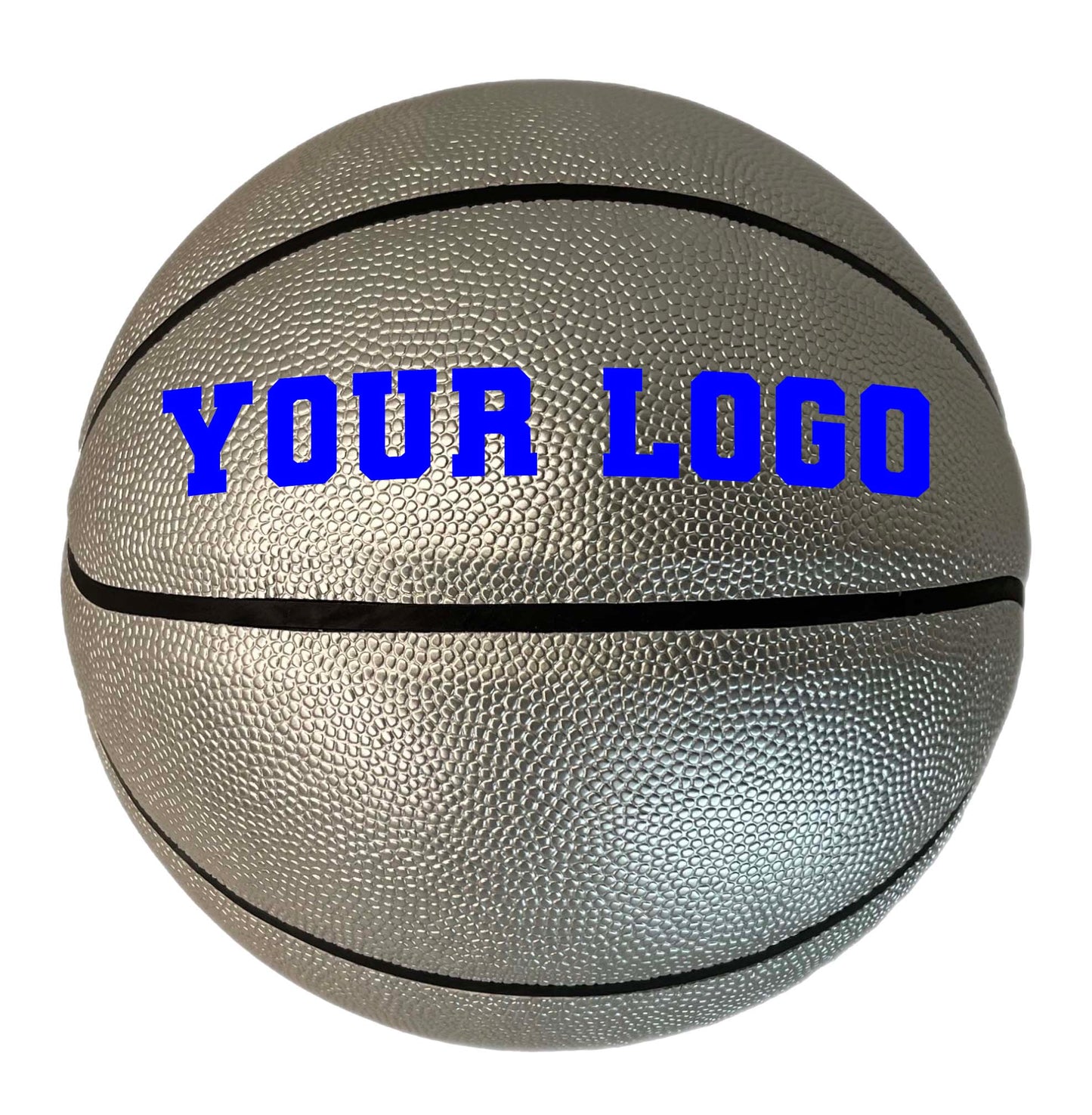 Customized Silver Basketball, Non Branded Sizes 29.5" or 28.5"