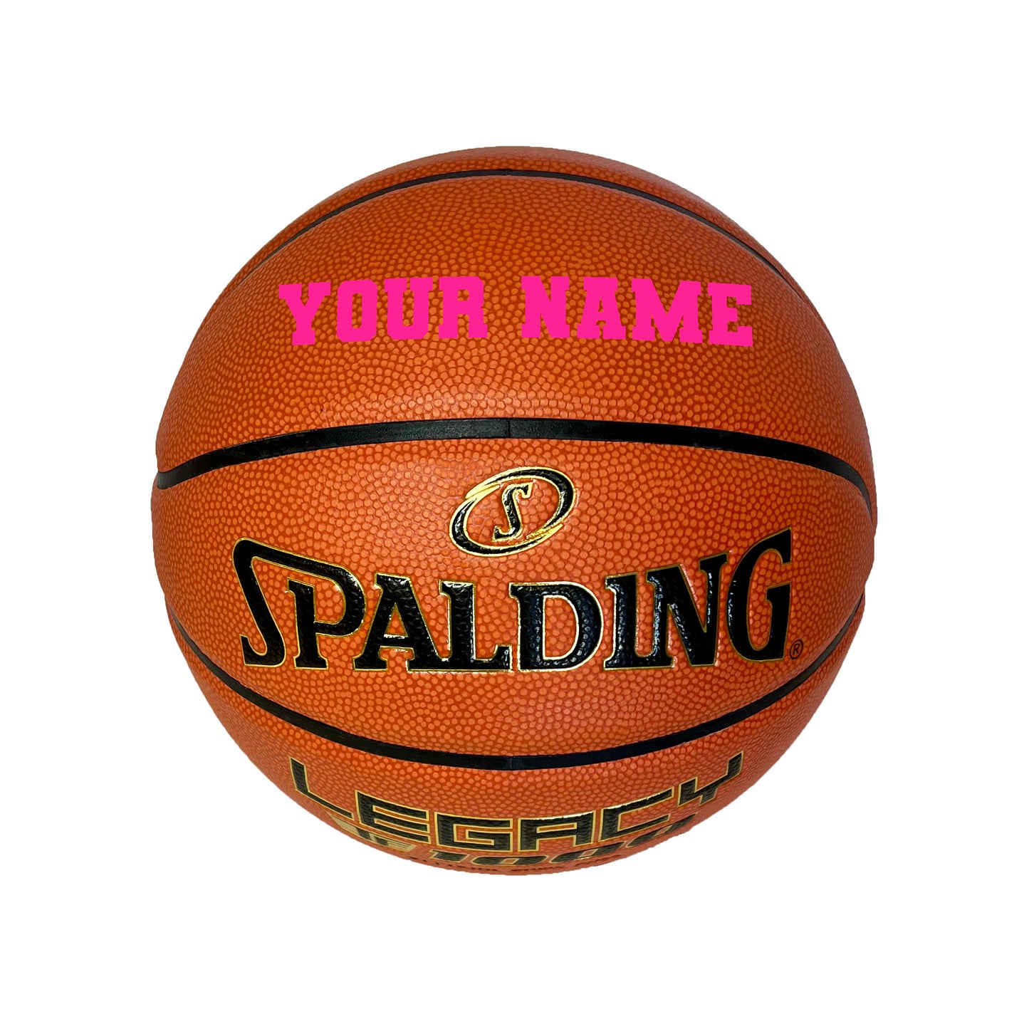 Customized Spalding TF1000 Legacy Basketball Pink