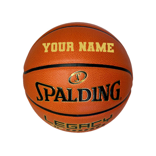 Customized Spalding TF1000 Legacy Basketball Gold