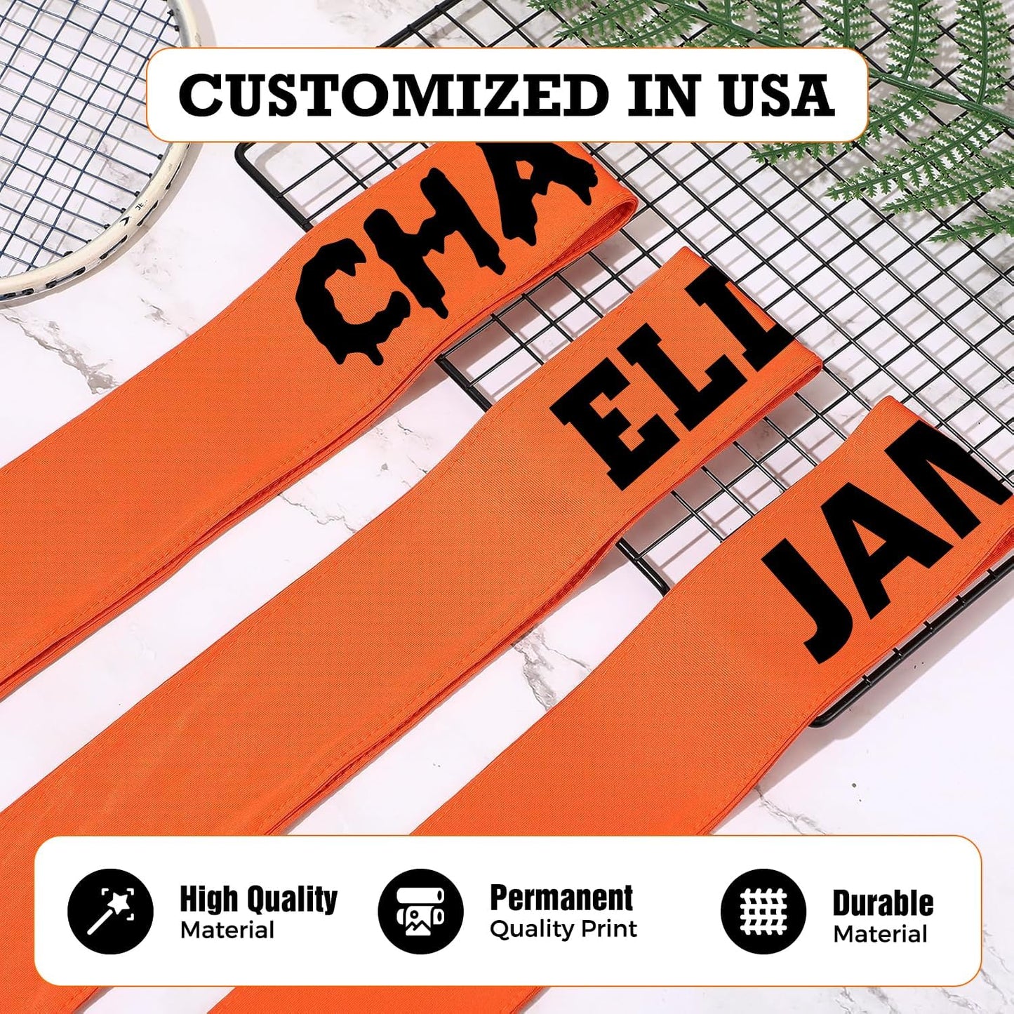Customized Sports Tie Headband Customized in USA