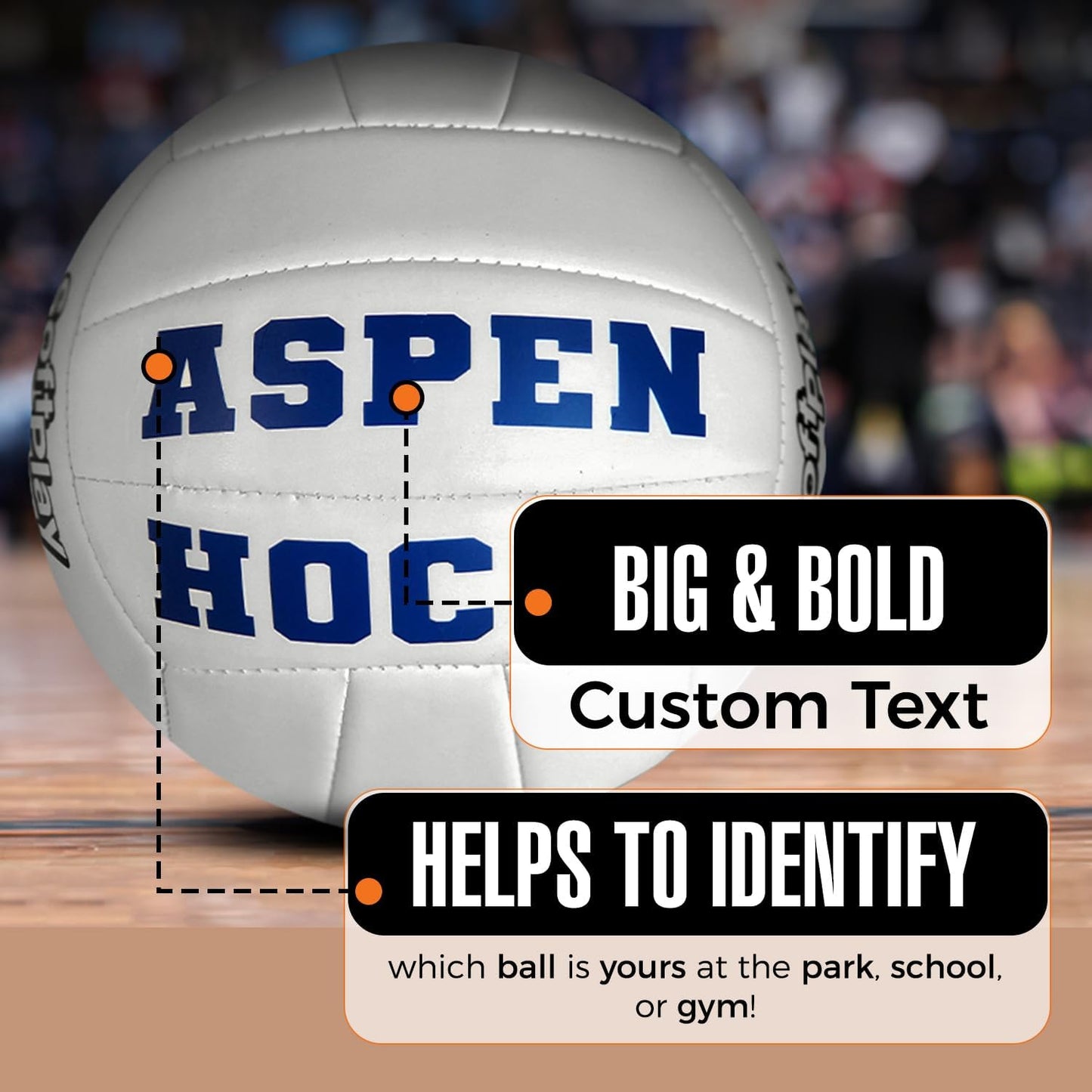 Customized White Volleyball Personalized Features and Benefits
