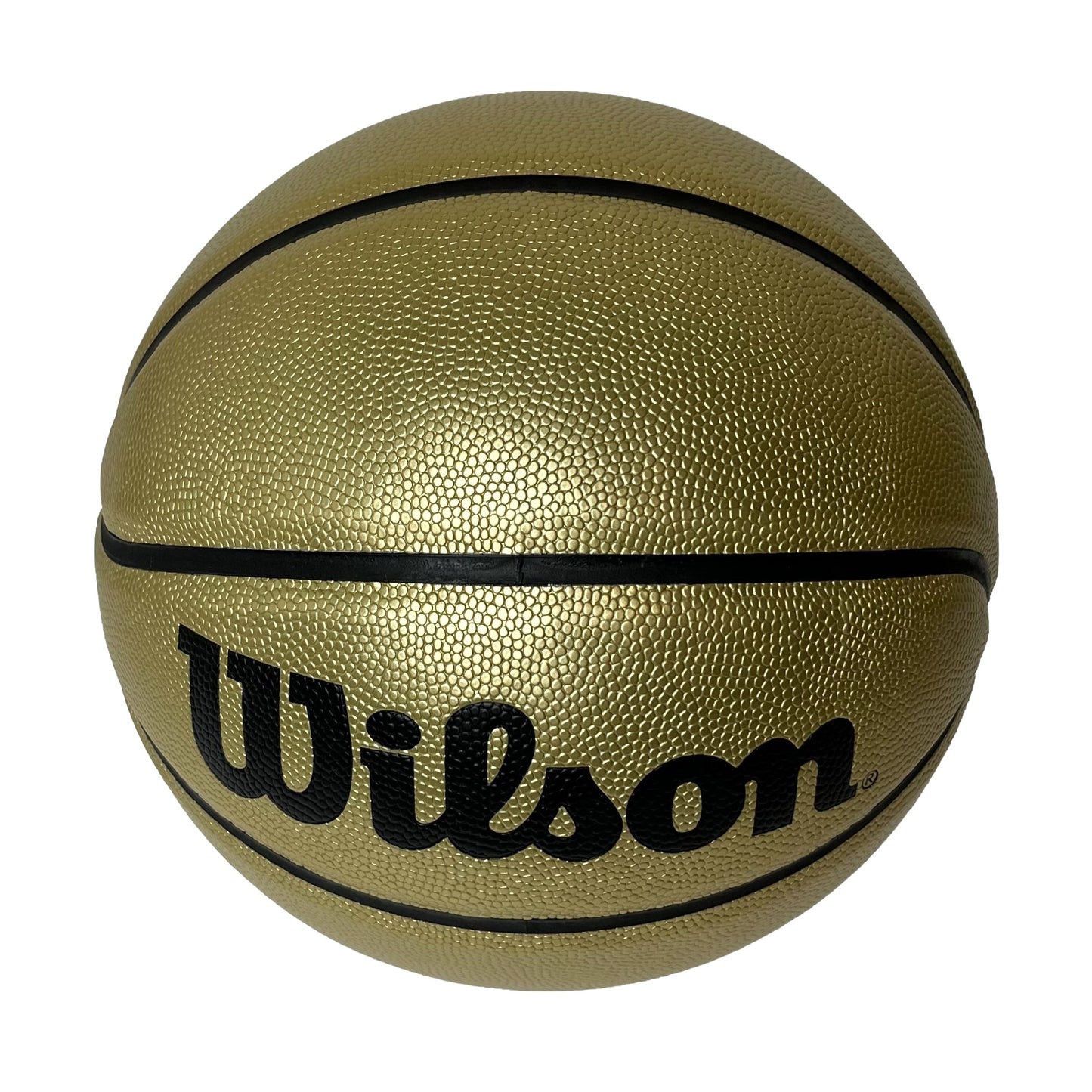 Customized Wilson Black and Gold Basketball