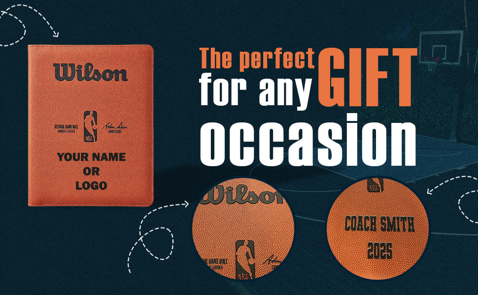Customized Wilson NBA Basketball Padfolio Gift Ideas