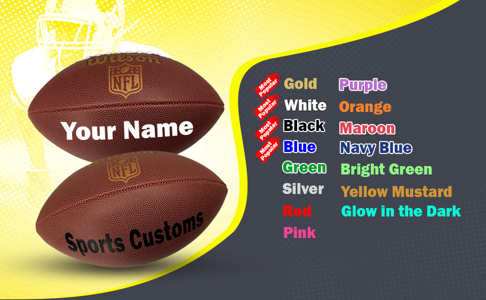 Customized Personalized Wilson NFL Ignition Football