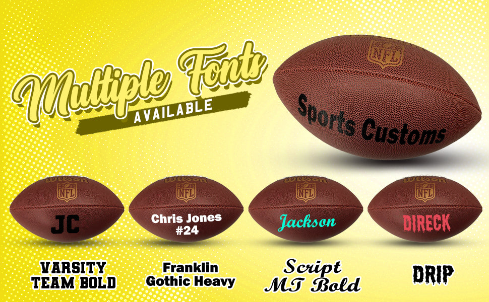 Customized Personalized Wilson NFL Ignition Football