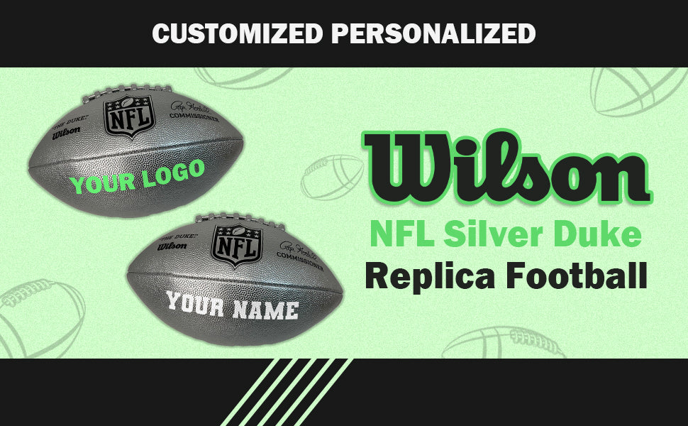 Customized Wilson NFL Silver Duke Replica Football Benefits