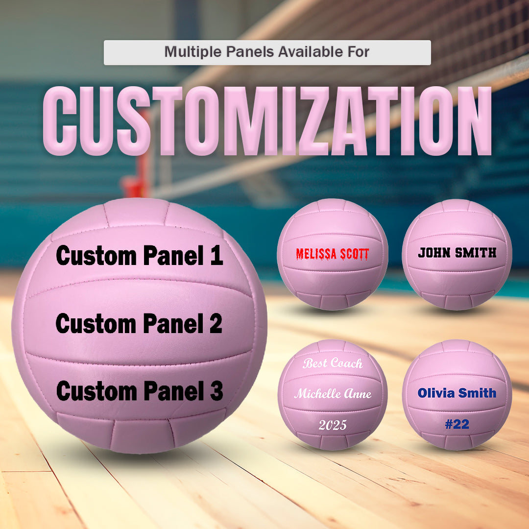 Customized All Pink Volleyball Multiple Panels Available