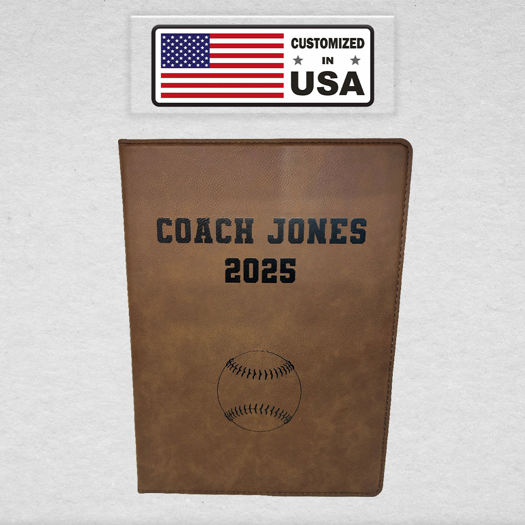 Customized Baseball Padfolio customized in USA