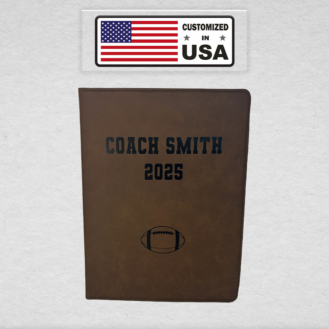 Customized Football Padfolio Customized in USA