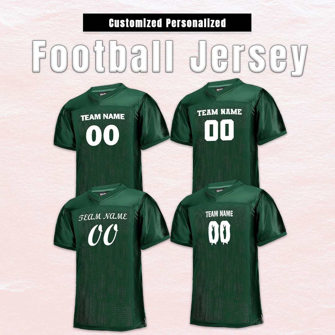 Customized Football Black Jersey A