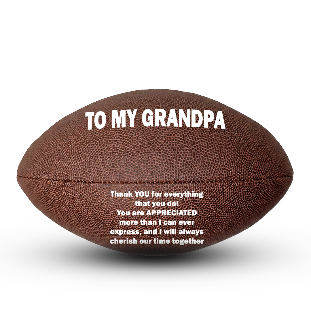Customized To My GrandPa Football Player E