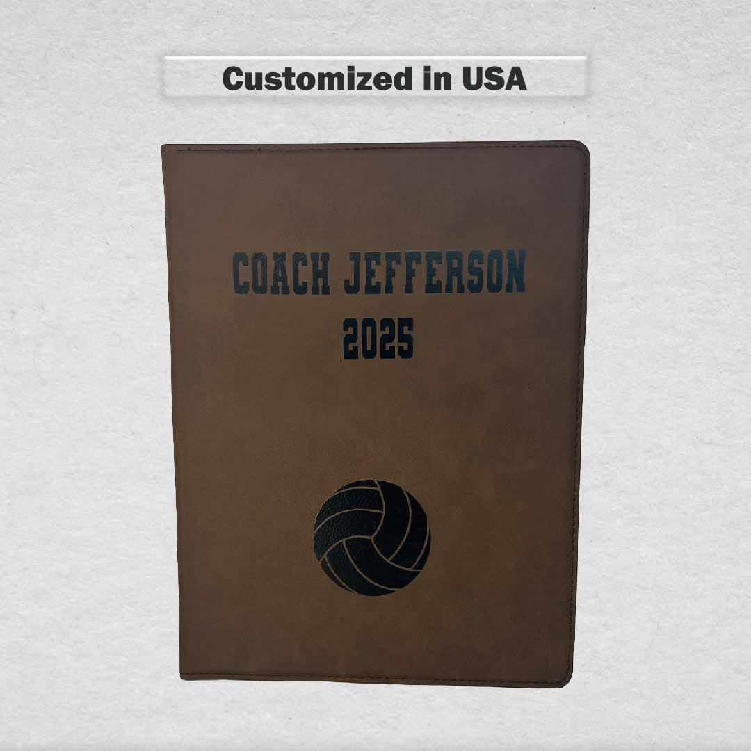 Customized Volleyball Padfolio customized in USA