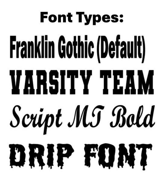 Custom Text Font Type Options for Customized Molten L2 Volleyball