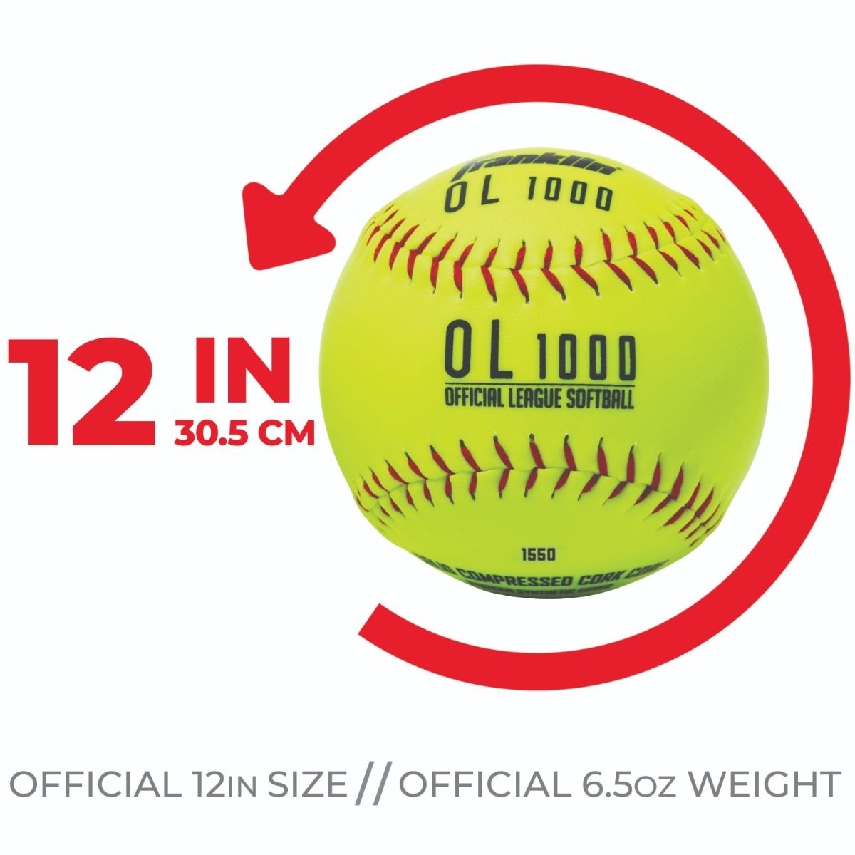 Franklin OL 1000 Softball Official Size and Weight