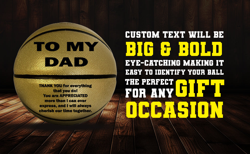 To My Dad Basketball Gold 2