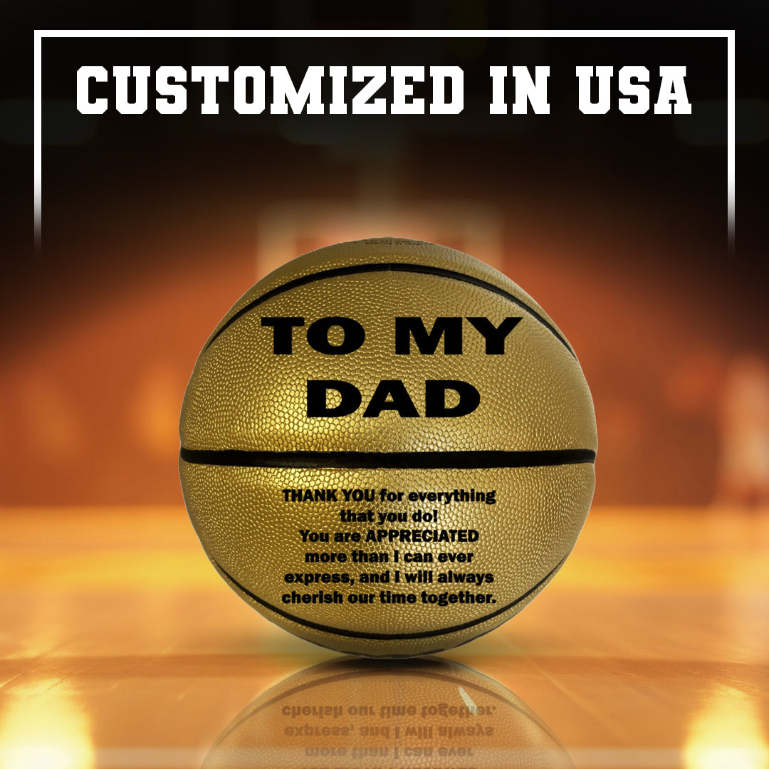 To My Dad Basketball Gold 4